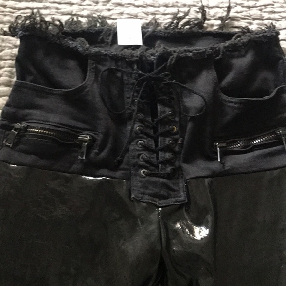 Ben Taverniti Unravel Project- Patent Leather Pant - Picture 6 of 8